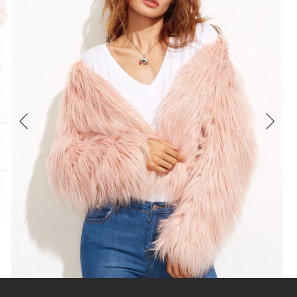 Faux fur coat